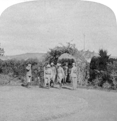 陆军元帅罗伯茨勋爵和巴登-鲍威尔少将，南非比勒陀利亚，1901年。 作者 安德伍德和安德伍德