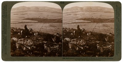 吉迪恩战场和莫雷山，位于巴勒斯坦耶斯列尔以北，1900年。 作者 安德伍德和安德伍德