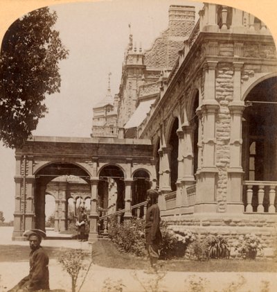 Viceregal Lodge的南面...于1902年在印度迷人的夏天首都西姆拉（Simla）举行。 作者 安德伍德和安德伍德