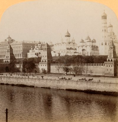 克里姆林宫，莫斯科，俄罗斯-躺在这里，我们的古老沙皇睡着了，1898年。 作者 安德伍德和安德伍德