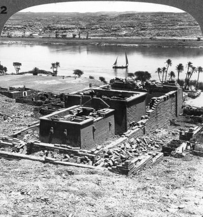 埃及Kalabsheh努比亚神庙，1905年。 作者 安德伍德和安德伍德