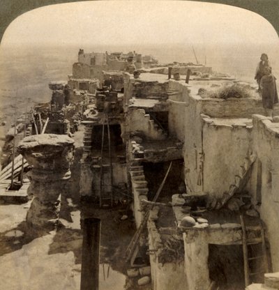 Wolpi ...神秘的Moki种族Cliff Dwellers的首席镇静者，美国亚利桑那州，1901年。 作者 安德伍德和安德伍德