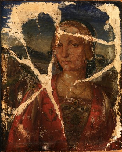 年轻女子的头像 作者 多梅尼科·吉兰达约（Domenico Ghirlandaio）