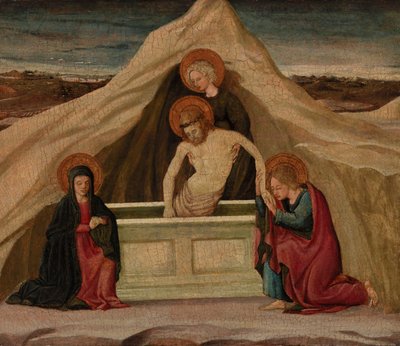 基督入土 作者 身份不明的艺术家，Domenico Veneziano
