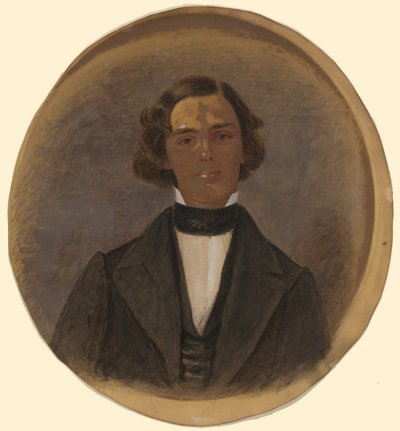 约翰-普里特金-诺顿（John Pritkin Norton）肖像，文学硕士，1846 年（1822-1852 年），农业化学教授，1846-1852 年 作者 Unknown