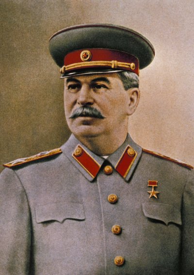 约瑟夫斯大林的肖像（1879年 -  1953年）。 作者 不明