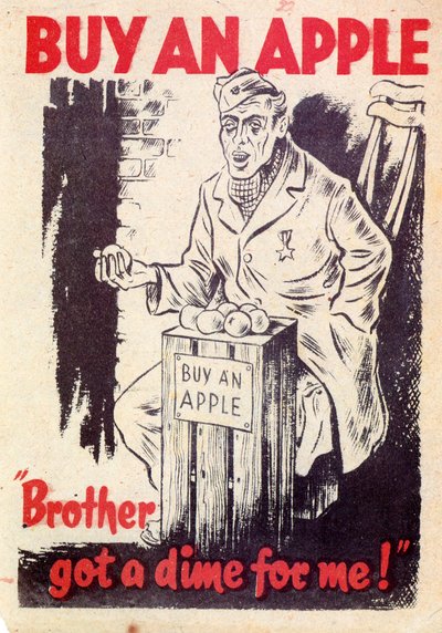 宣传。买一个苹果。哥哥给了我一毛钱！ 1940年 作者 不明