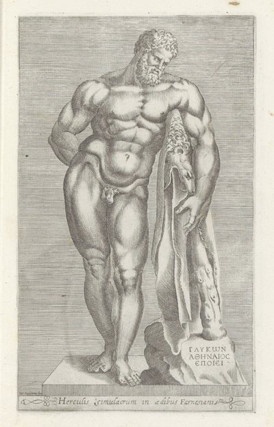 海格力斯雕塑
海格力斯-法尔内塞
Herculis simulacrum in aedibus Farnesiani（物品上的标题）
罗马的古代雕塑（系列名称）
Antiquarum statuarum urbis Romae quae in publicis locis visuntur icones（系列标题） 作者 不明