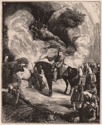 1844年至1845年征服阿尔及尔领土期间，非洲军队在一个山洞里窒息阿尔及利亚人 作者 不明