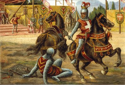 萨沃伊的阿梅迪七世 (1360 -1391) 在比赛中说红伯爵。 Savoy 的 Amedeo VIII（所谓的 Rosso）。 作者 未知艺术家