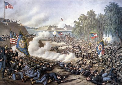 美国内战（1861 - 1865年）。科林斯第一战（密西西比州）4月29日至6月10日 作者 未知艺术家