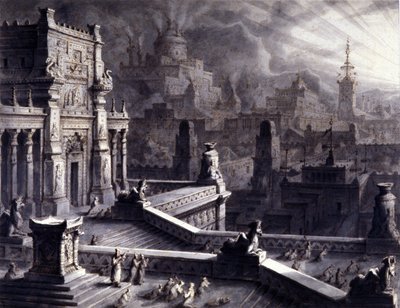 Ancient city of Persepolis in the Persian Achaemenid Empire, founded by Darios I in the 6th century BC. It was ransacked and burned by Alexander the Great in 331 BC. 19th century Ill. 作者 未知艺术家