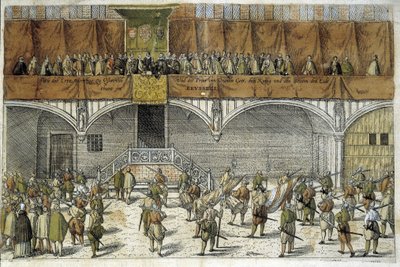 Archeduc Mathias 和奥兰治亲王宣誓保护荷兰的自由 作者 未知艺术家