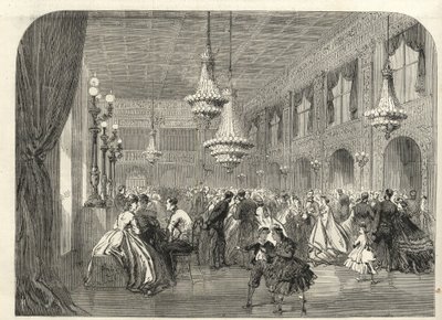 德国巴登巴登（Baden-Baden）--对话室内部 - 1867年 作者 未知艺术家