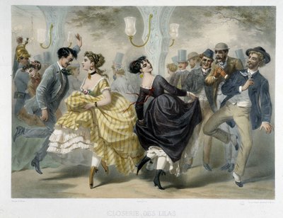 Closerie des Lilas 的舞会，大约 1860 年 作者 未知艺术家