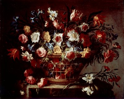 花篮（布面油画 作者 未知艺术家