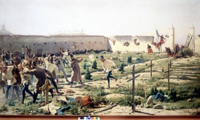1859 年 6 月 24 日，伦巴第大区索尔费里诺之战与法国-撒丁岛和奥地利军队交战。 Museo del Risorgimento。 米兰 作者 未知艺术家