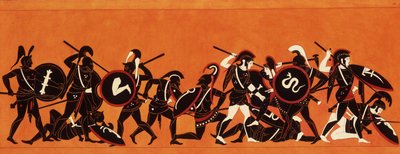 希腊人和特洛伊人之战（特洛伊战争）1808-1810（绘画） 作者 未知艺术家