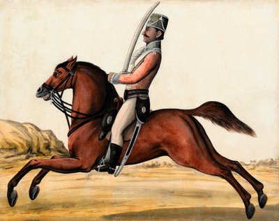孟加拉本土骑兵，约1788年 作者 不明