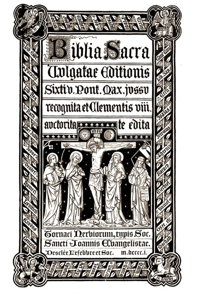 Biblia Sacra, Tournai 1881 - Biblia Sacra, Vulgatae Editionis, Sixit V.Pont.最大。Jussu recognita ed ed Clementis VIII auctorita you edited 作者 未知艺术家