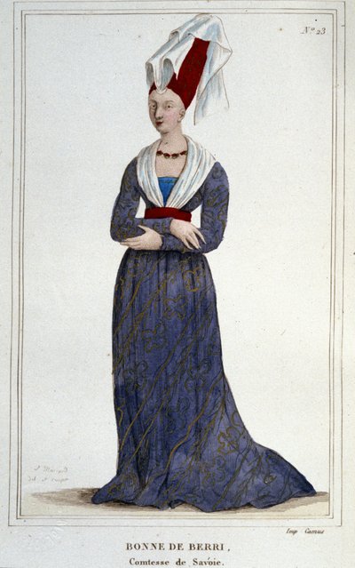 Bonne de Berry (1365-1435)。 萨伏依伯爵夫人。 作者 未知艺术家