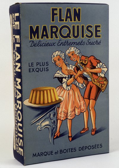 盒装产品 "Flan Marquise:美味的甜点心"，未注明日期，19世纪 作者 未知艺术家