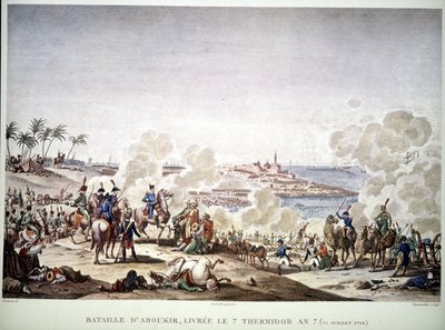 埃及战役（远征）（1798-1801），拿破仑在埃及：阿布基尔之战，7 月 25 日 作者 未知艺术家