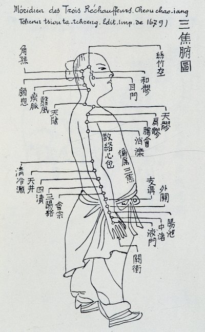 中医针灸：三暖经 作者 未知艺术家