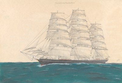 快船 "Thomasina MacLellan "号（1873 年） 作者 Unknown Artist