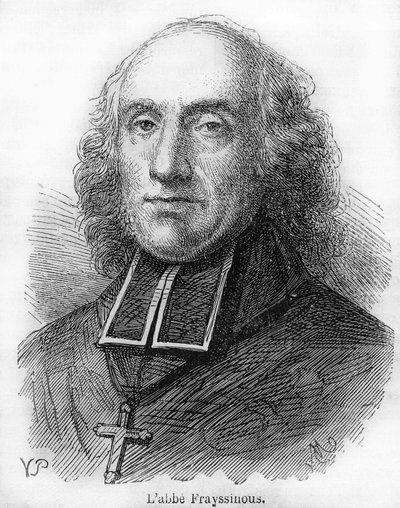 德尼-德-弗雷西努斯伯爵（1765-1841），法国教士，赫尔莫波利斯的主教，教会事务和公共教育部长。1844年的雕版画。 作者 未知艺术家