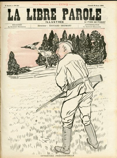 La Libre parole illustree" 封面 作者 未知艺术家
