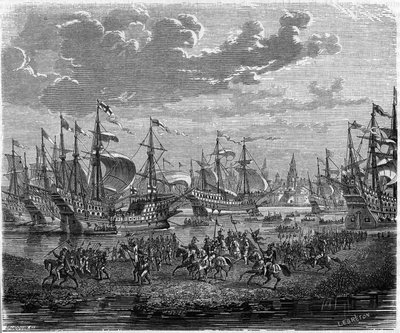亨利八世（英国国王）到加来围攻布洛涅（1544年）的下场 作者 未知艺术家