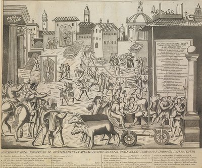 1630年开始的米兰大瘟疫。1835年左右 作者 不明