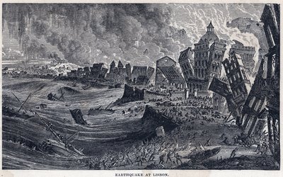 1755 年 11 月 1 日从里斯本到葡萄牙的地震 作者 未知艺术家