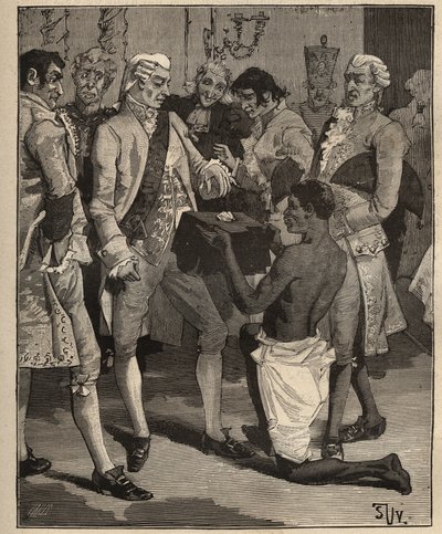 著名的钻石：1809年赠送给巴西皇帝，葡萄牙的若昂六世（约翰六世被称为克莱门特）（1767-1826）的 "奇迹的奇迹"。1885年阿道夫-比塔尔（Adolphe BITARD）的 "艺术与测量图解 "中的雕版画。 作者 Unknown artist