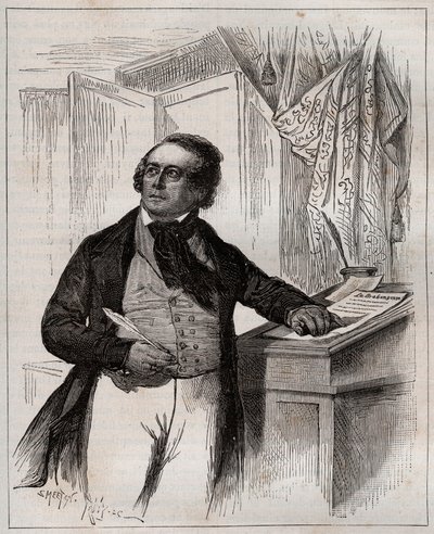 Francois Van Campenhout 1779-1848 - 比利时歌剧歌手、指挥家和作曲家。 作者 未知艺术家