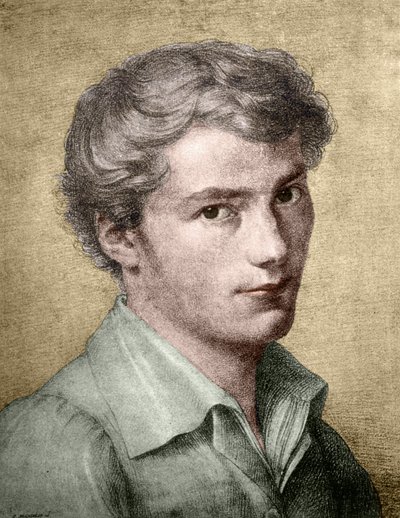 Franz Schubert (1797 - 1828) young. 作者 未知艺术家