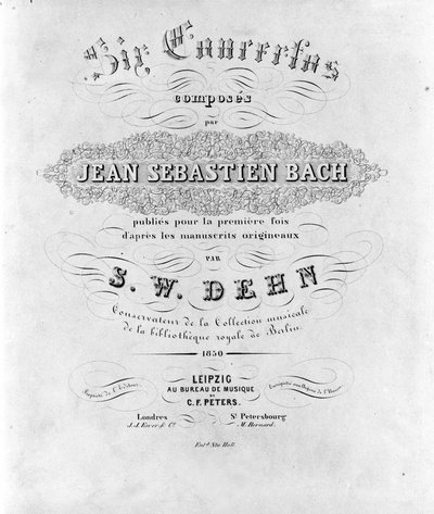 让·塞巴斯蒂安·巴赫 (Johann Sebastian Bach 作者 未知艺术家