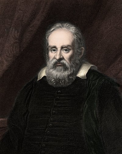Galileo Galilei (Galilee) 1564-1642 - engraving - 19th century 作者 未知艺术家