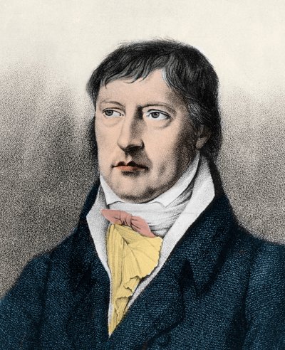 乔治-威廉-弗里德里希-黑格尔（1770-1831）英国哲学家，约1825年的雕刻作品 作者 Unknown artist