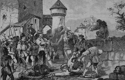 德国农民战争（1524-1526 年）：攻克迈考城堡后 作者 未知艺术家