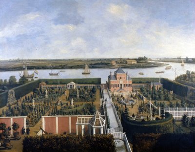 House on the banks of a river. 17th century illustration. Historic Museum of Amsterdam 作者 未知艺术家