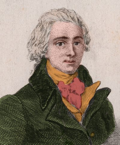 让-皮埃尔-克拉里斯（Jean Pierre Claris）-德-弗洛里安（1755-1794），剧作家、小说家、诗人，法国寓言作家（1755-1794）。1876年的雕版画。 作者 未知艺术家