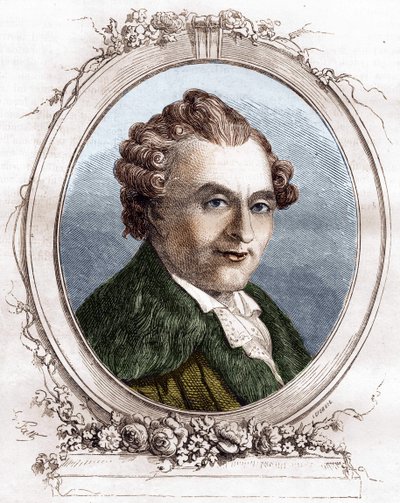 让-米歇尔-塞达因法国戏剧作家，1719-1797年。 作者 未知艺术家