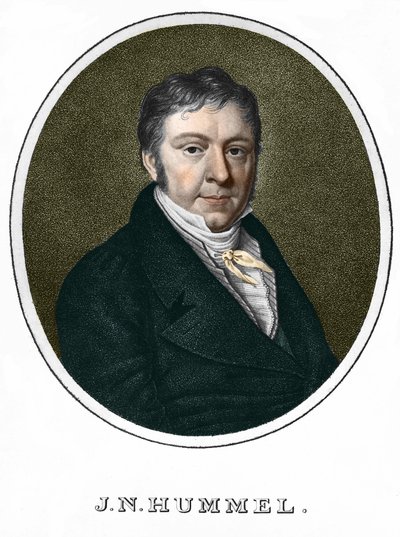 Jean Nepomucene (Jean-Nepomucene) Hummel (Johann Nepomuk Hummel)（1778-1837）。奥地利钢琴家和作曲家 作者 未知艺术家