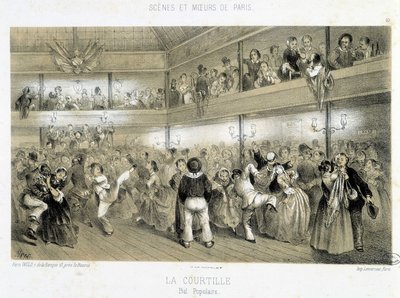 La Courtille: 民间舞会 - 19世纪 作者 未知艺术家