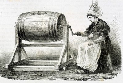 La churn Normande - 在 Louis Figuier 的“工业奇迹”中 作者 未知艺术家