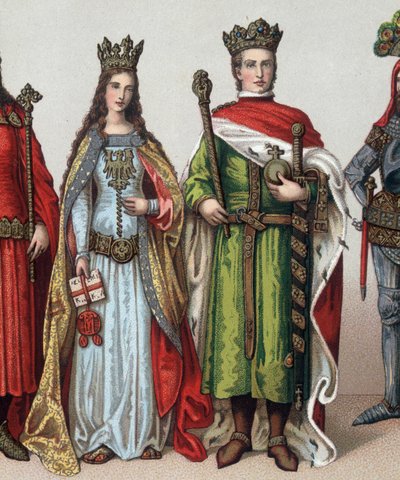 Ladislas II or V Jagellon (1350-1434)，立陶宛大公和波兰国王。 19 世纪的色谱法。 作者 未知艺术家