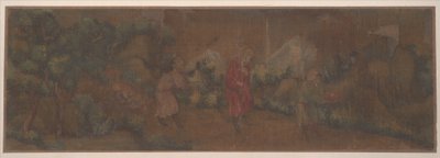 林中人物山水画（册页；绢本设色） 作者 未知艺术家