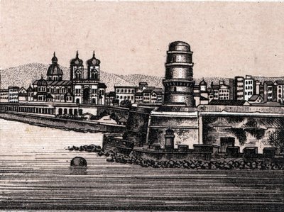Le fort saint Jean a Marseille in "The world illustrates 168 views" 无日期（19世纪末）。 作者 未知艺术家